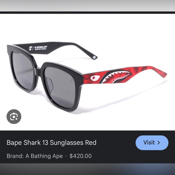 BAPE SHARK  sunglasses 😎 A BATHING APE 🦍